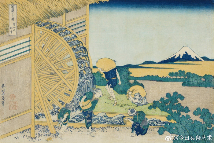 日本画家葛饰北斋绘画作品