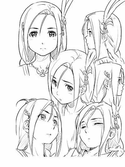 插画人物的脸部表情画法参考