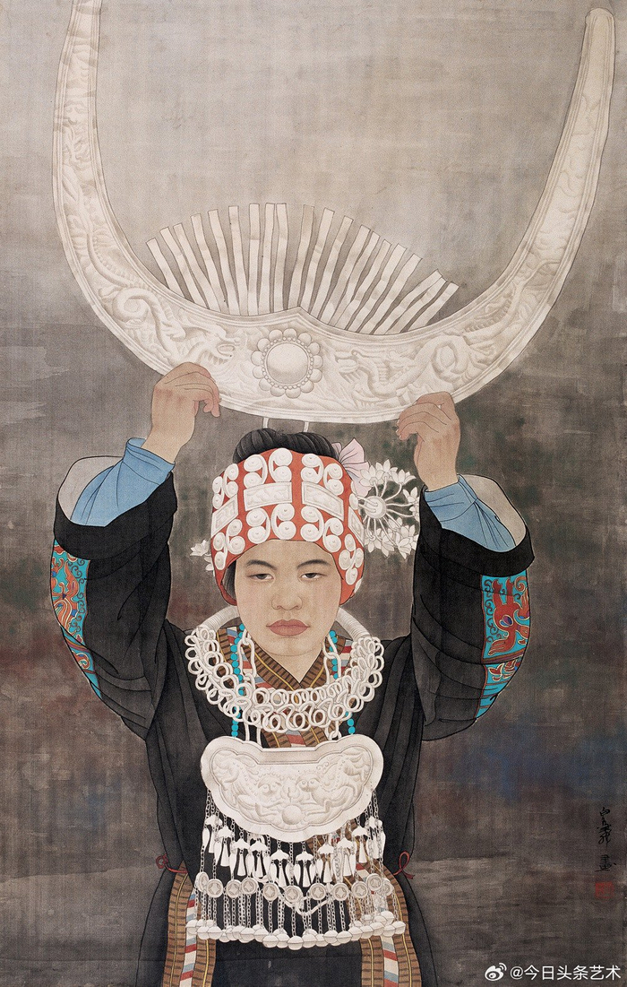 画家刘泉义人物画