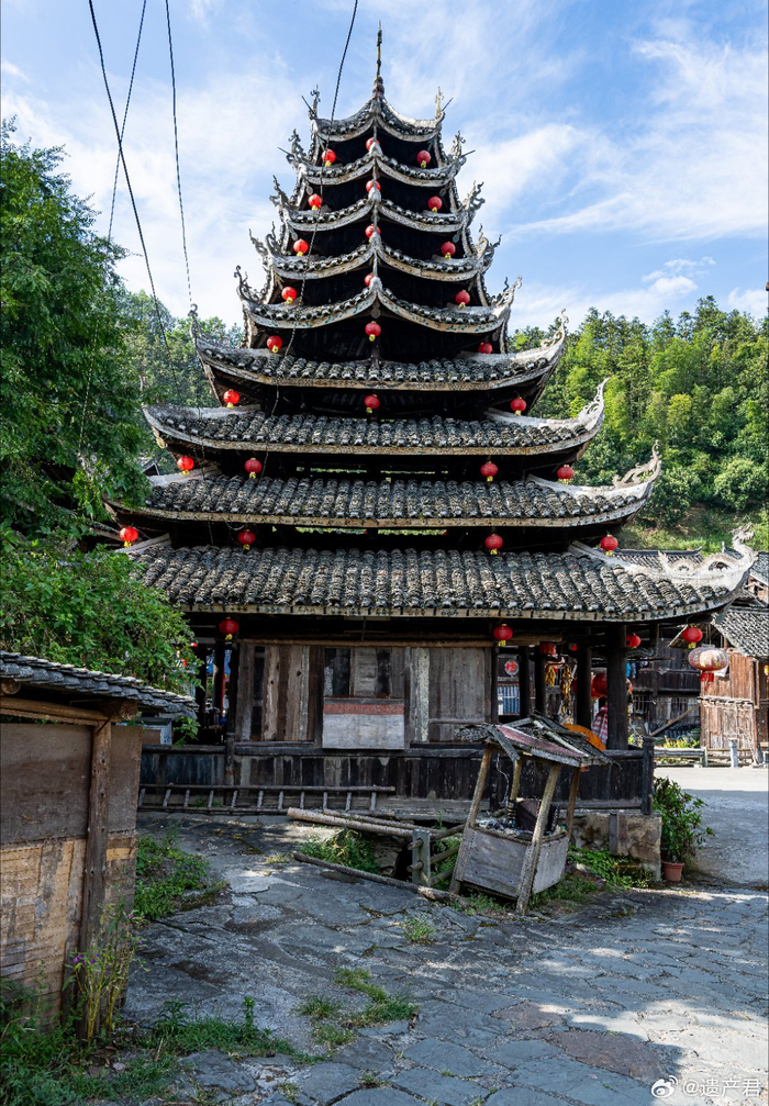 湖南怀化芋头侗寨,风貌保存非常完整的一出少数民族民居群