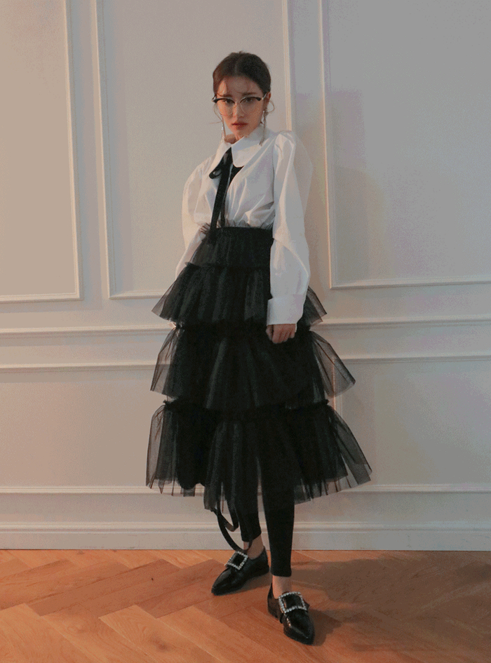 甜美少女分享"蛋糕裙"穿搭,把春夏穿在身上,让你貌美如花