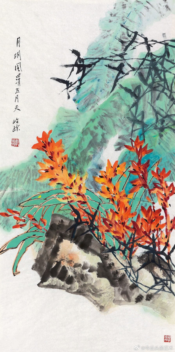 画家郭怡孮花鸟画