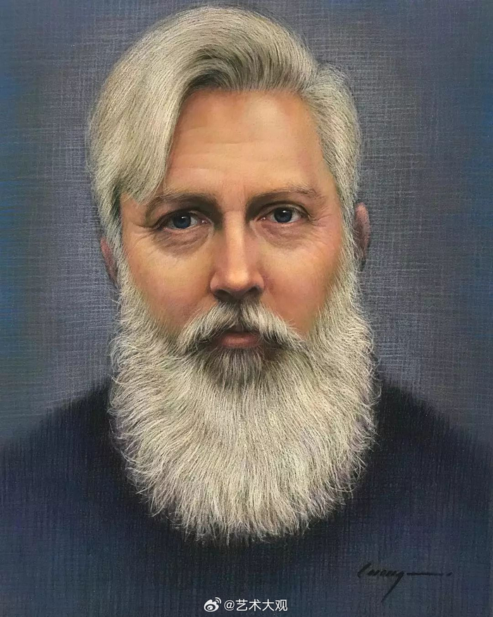 越南画家cuongnguyen素描彩铅肖像画专辑