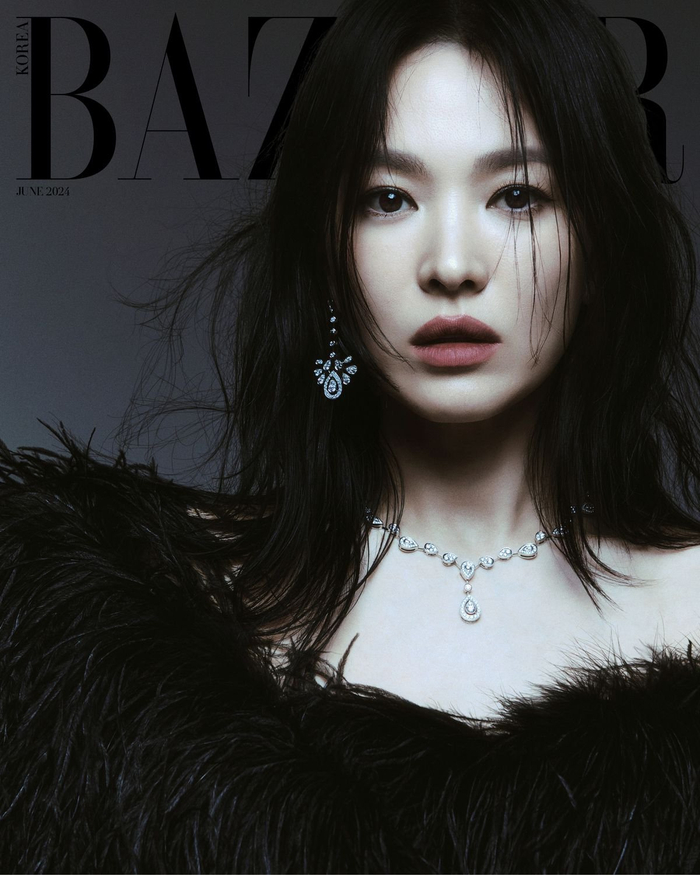 宋慧乔 x《时尚芭莎》韩国版6月刊封面,生来耀眼的"乔妹"