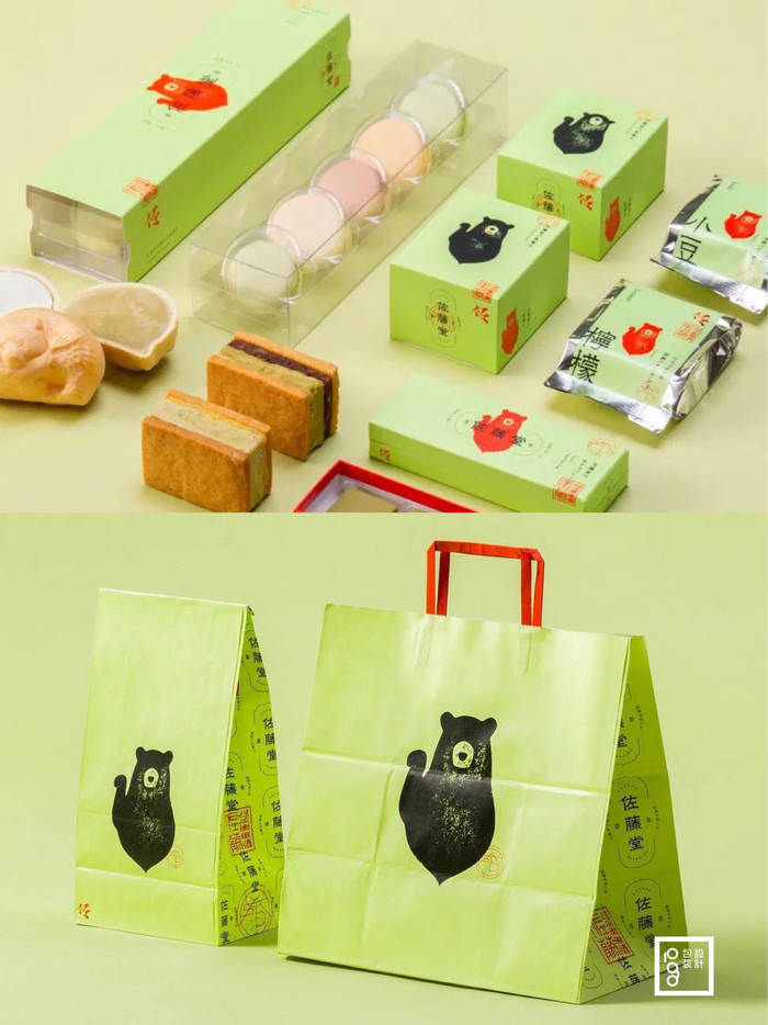 佐藤堂甜品包装设计,用绿色治愈一切