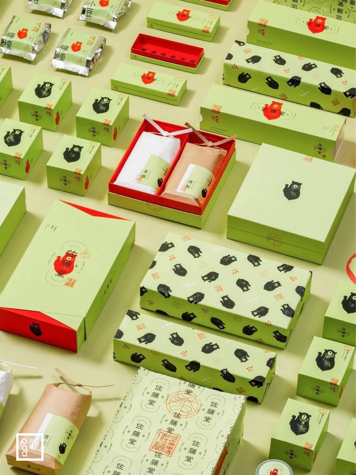 佐藤堂甜品包装设计,用绿色治愈一切