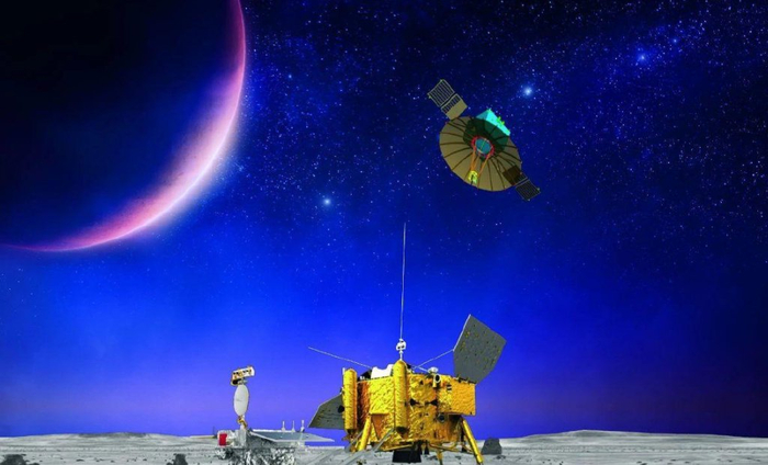 向世界宣布中国一箭三星出征月球载人登月王亚平期待成嫦娥