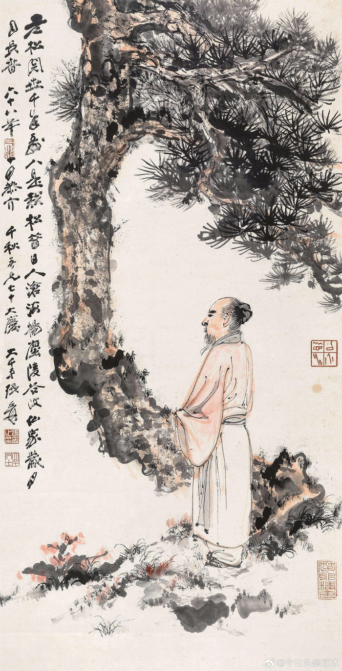 张大千笔下的高士图
