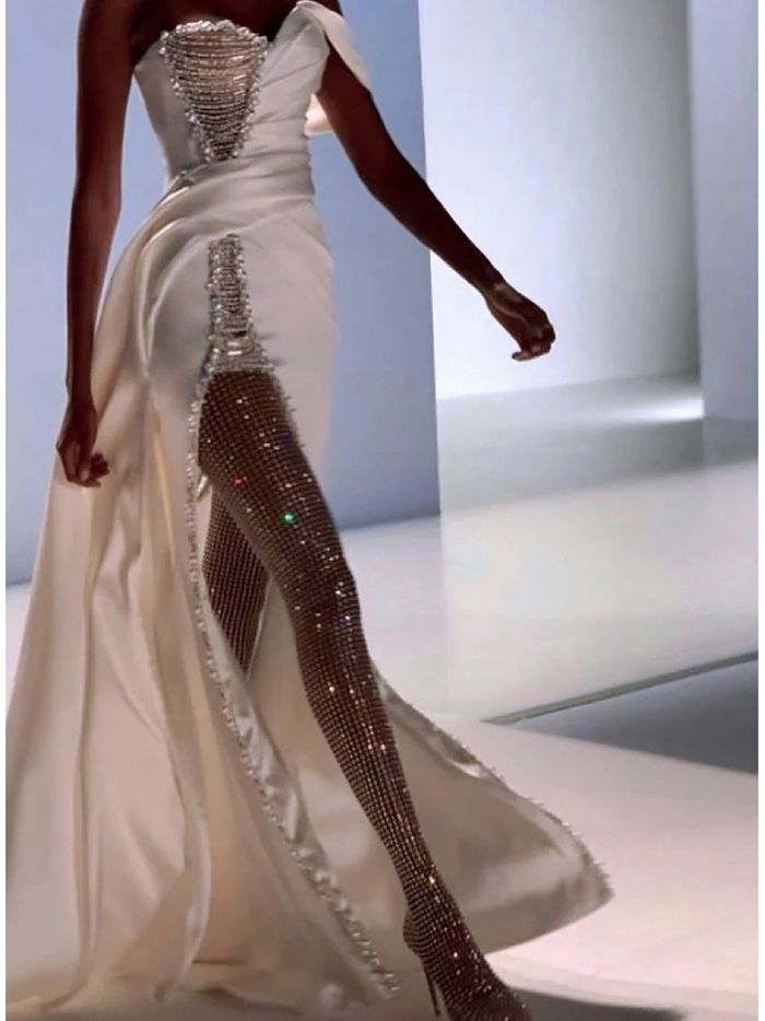 审美提升|ralph & russo 2020春夏与尖头细高跟合二为一的高定闪钻