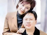 郑丽文与丈夫骆武昌合影,两人是大学同学,相恋24年_新闻