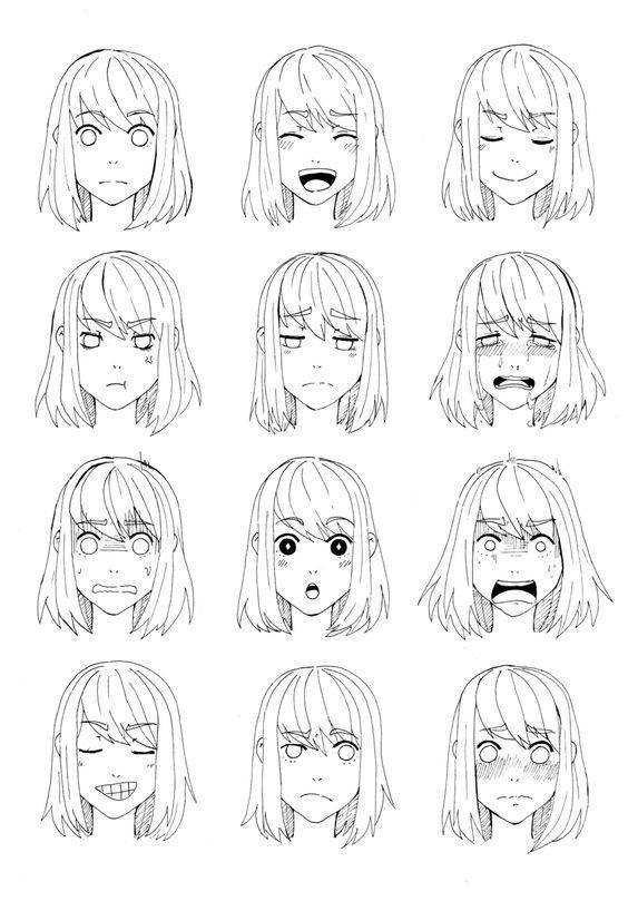 插画人物的脸部表情画法参考