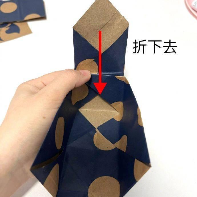 怎么做折纸包包图片