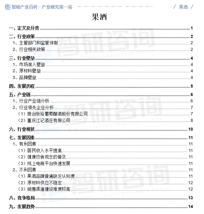 果酒行业发展现状,市场规模,竞争格局及前景预测报告(智研咨询)