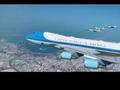 沙特阿拉伯空军的F-15“沙特之鹰”护送美国总统专机“空军一号”