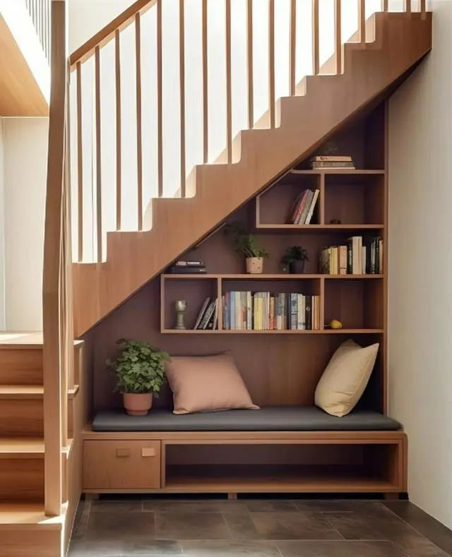 楼梯下还能这样装,惬意又休闲!|设计|收纳|装修_新浪新闻