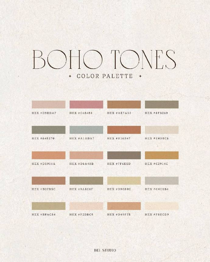 复古风色彩搭配参考