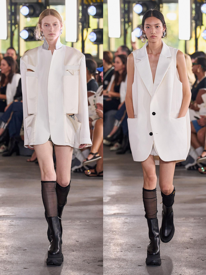 sacai2024春夏系列发布秀服饰细节