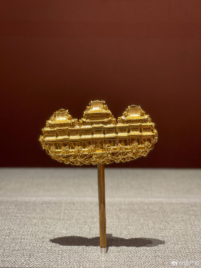 现在工艺复制的明代累丝金簪