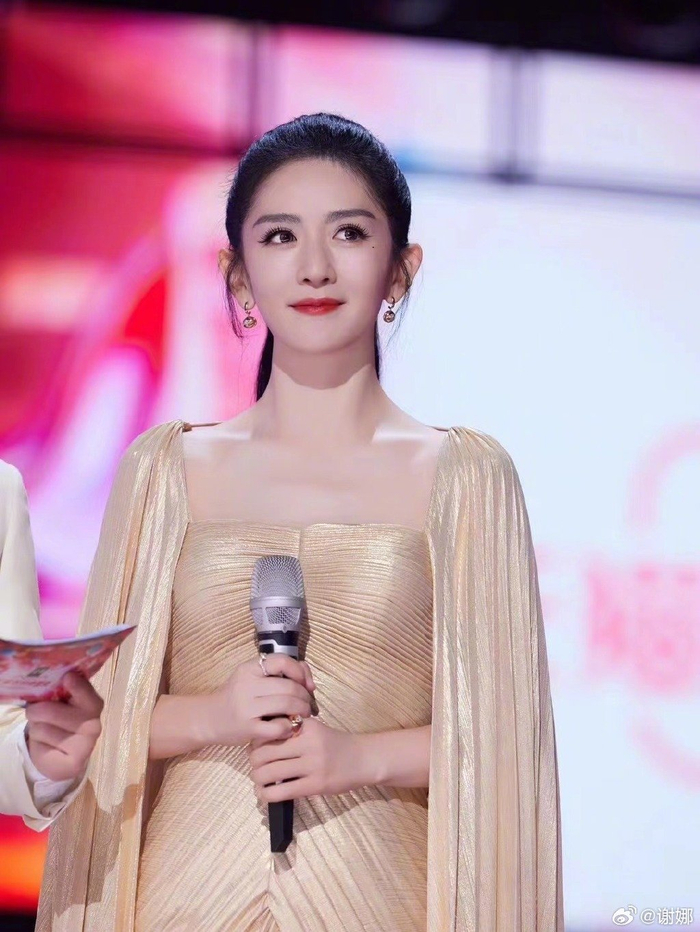 谢娜晒双十一晚会照片说我回家了