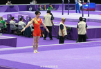 2026亚运会体操男子资格赛暨个人全能决赛精彩上演，张博恒自由操13.800分