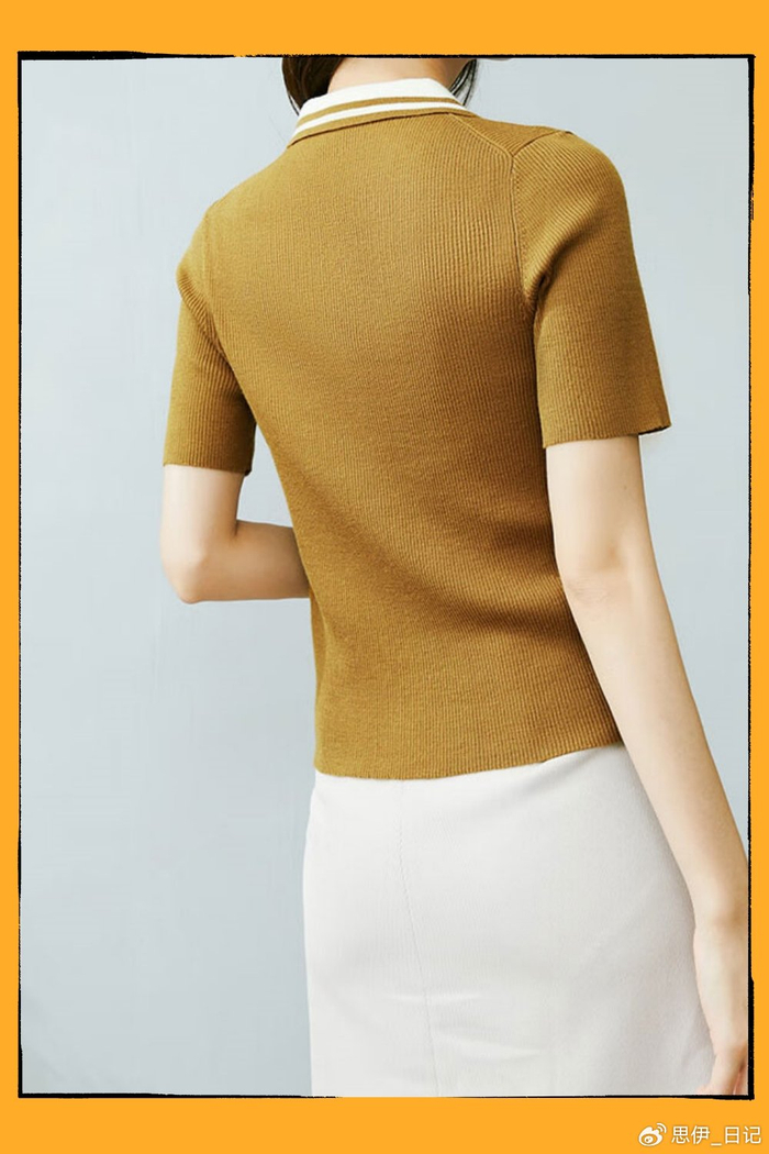 高级的茶褐色,让简简单单的t恤也变得十分好看,日常百搭又减龄|t恤|茶