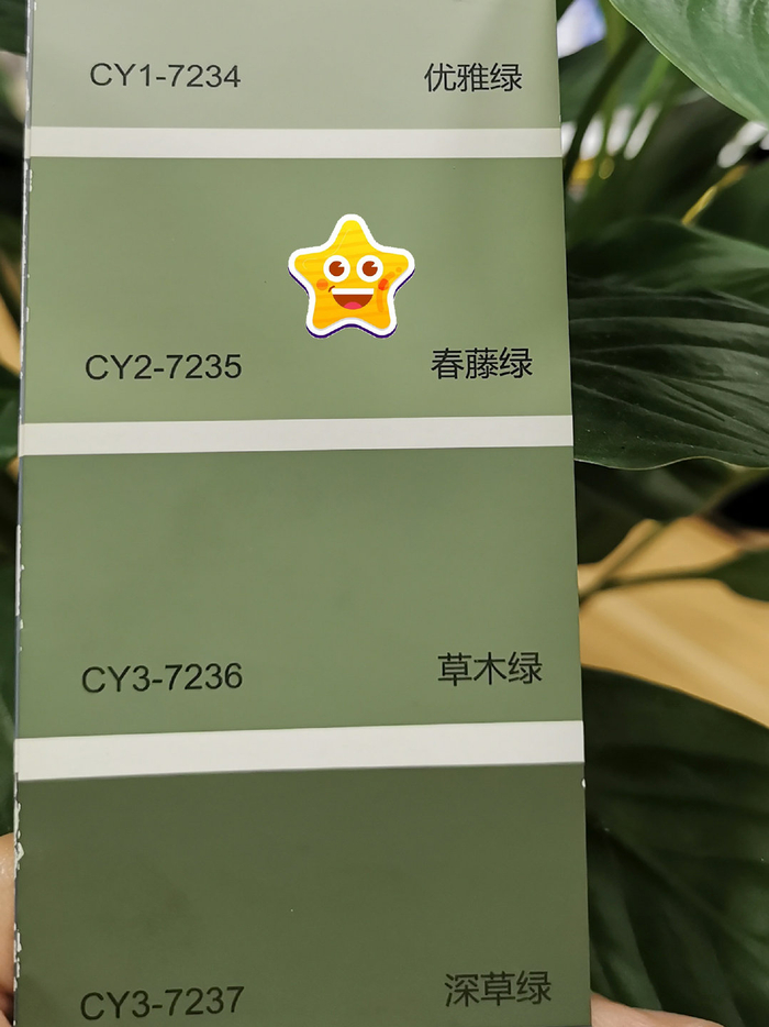 巧妙的浅绿色卧室背景墙 晨阳水漆春藤绿一年四季绿意盎然|背景墙