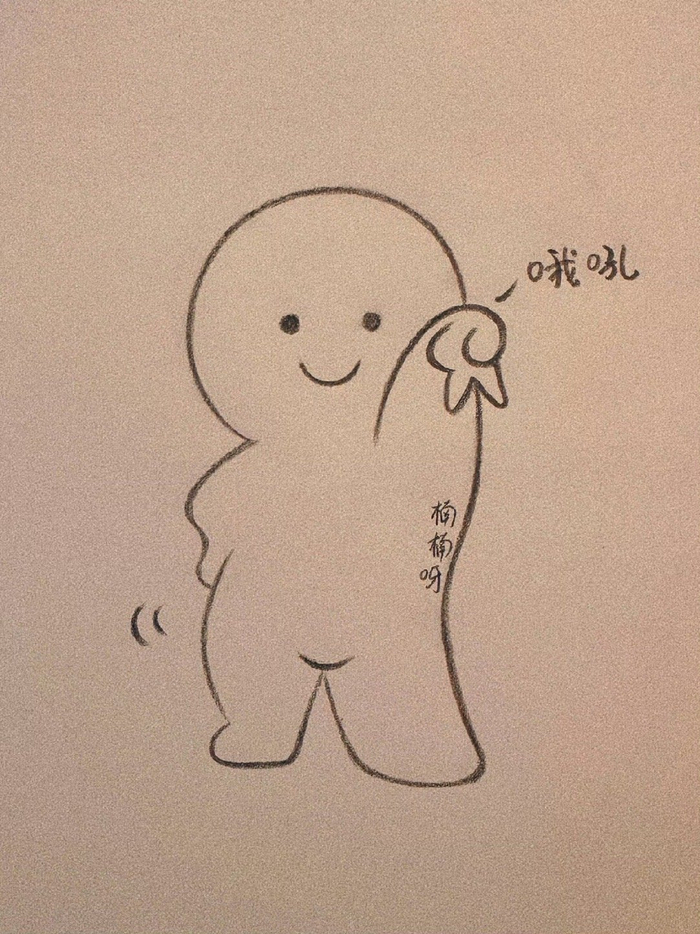 简笔画教程,来给生活比个耶吧✌🏻️