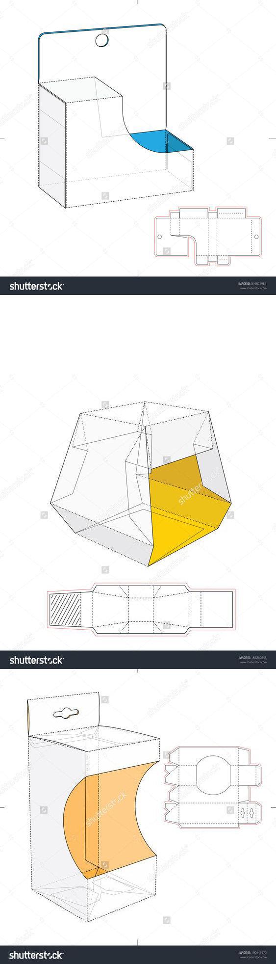 很全的盒型包装设计展开图 ,值得收藏