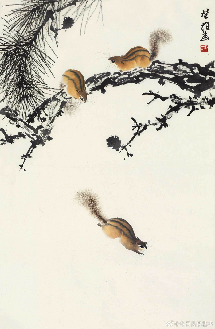 画家方楚雄笔下的松鼠