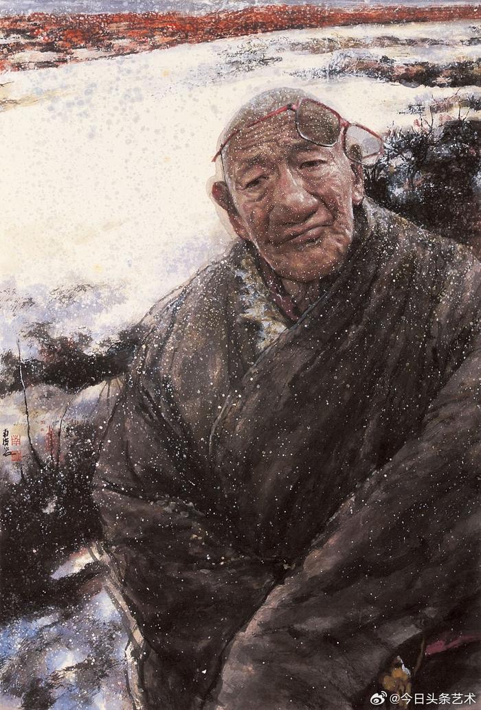 画家南海岩人物画