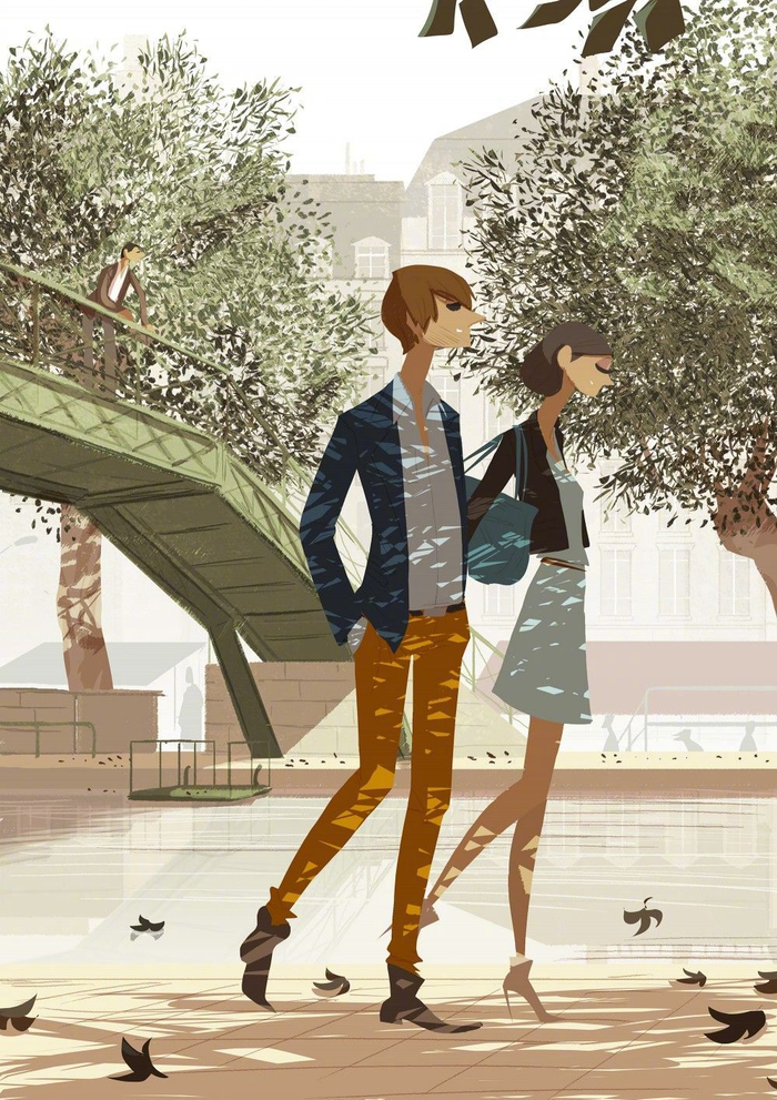 插画师gabriel soares展示人物绘画作品