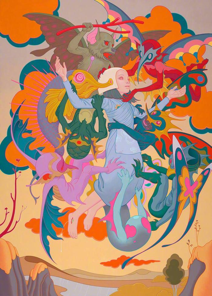 插画师 james jean 绘画作品