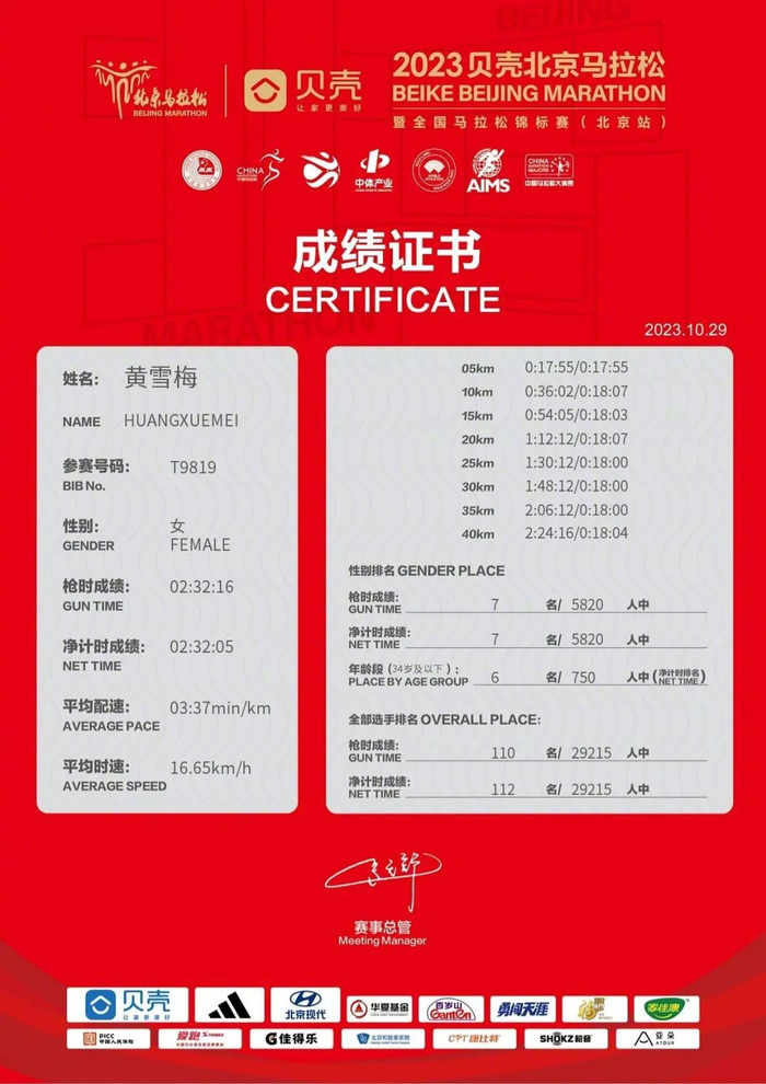 马拉松业余一姐诞生女程序员北马232勇夺国内第三