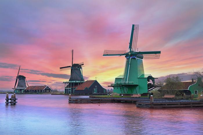 荷兰风车美图图片