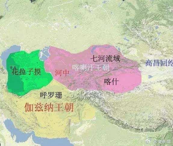 回鹘汗国地图图片