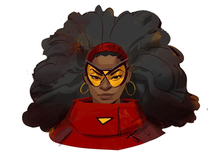 一组蜘蛛女侠杰西卡德鲁舍弃概念图