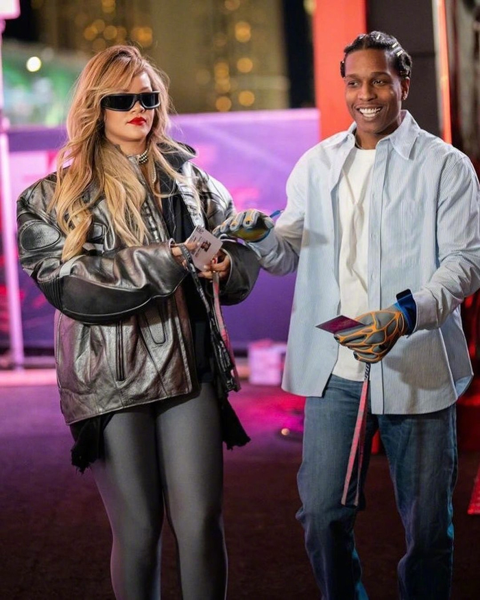 著名女企业家rihanna与男友aaprocky