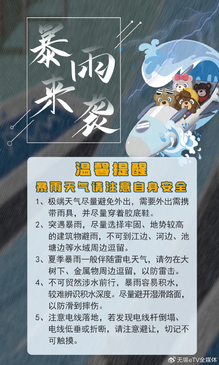 今天我市仍有大雨局部暴雨,请大家及时关注短时天气预报和预警信息
