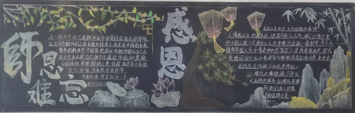 淮安工业中专对口高考部开展"感恩"主题黑板报评比|感恩|黑板报|淮安_