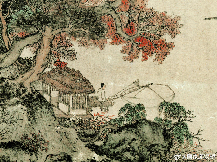 元代王蒙秋山草堂图