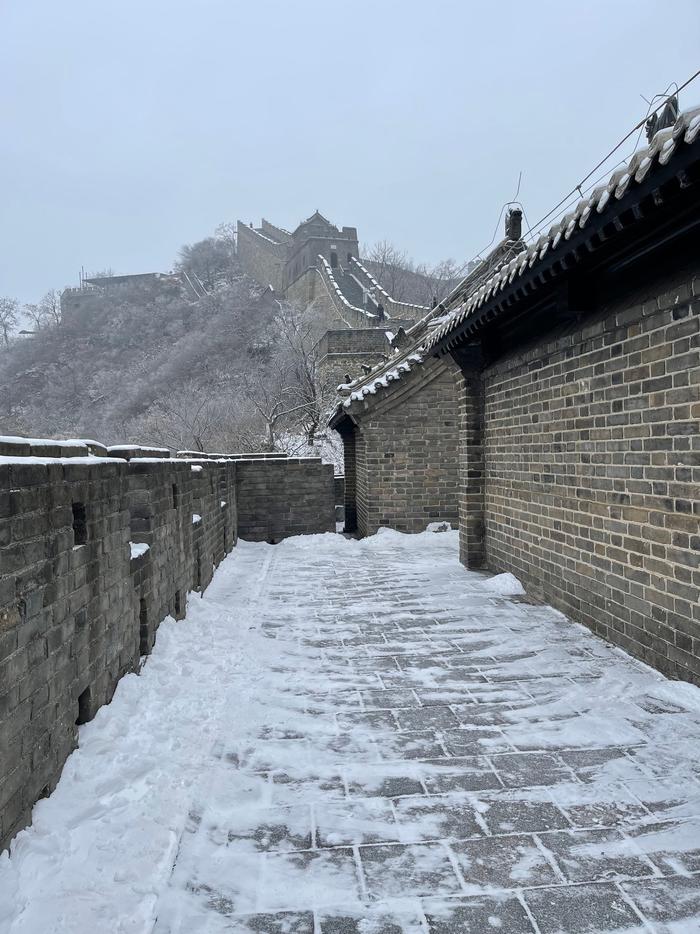 慕田峪雪景图片