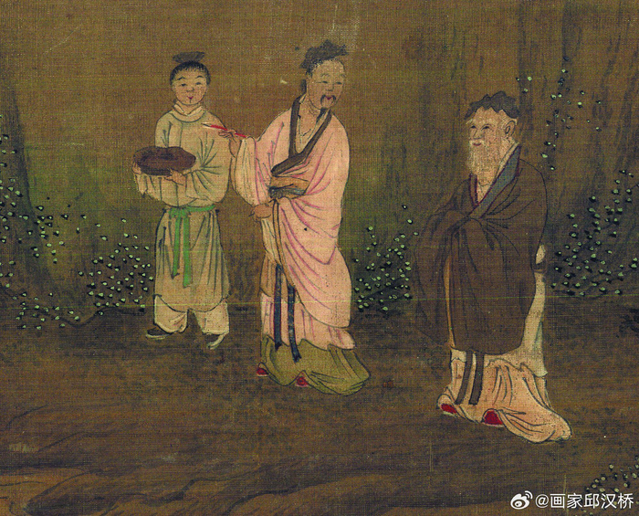 元代赵雍《先贤图》卷