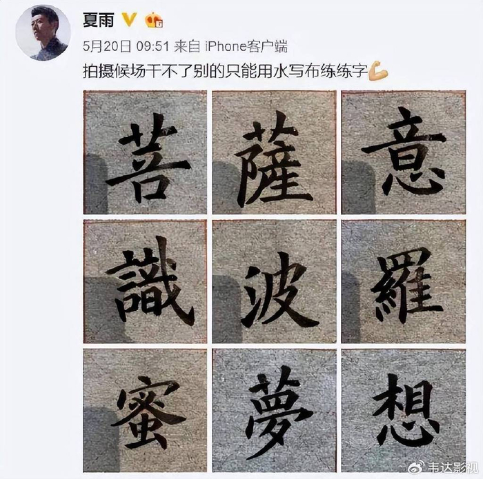 二,夏雨——17岁的"影帝"逐渐消失,书法家夏雨上线!