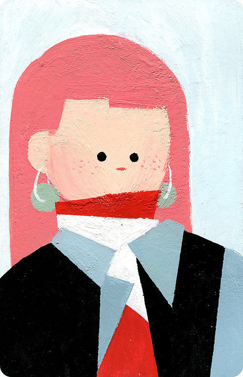 来自挪威插画师 sheng chen 67笔下可爱的童趣人物插画设计