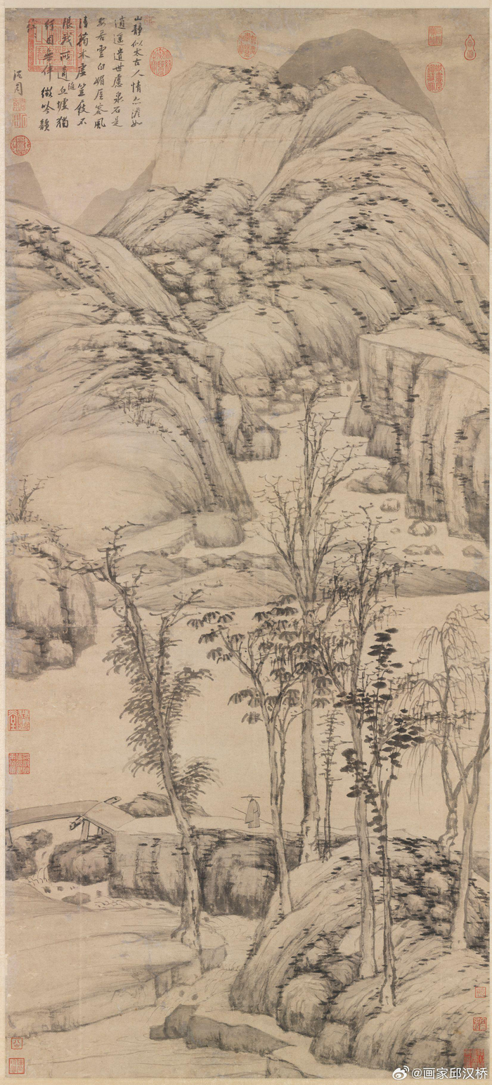 明代沈周山水画