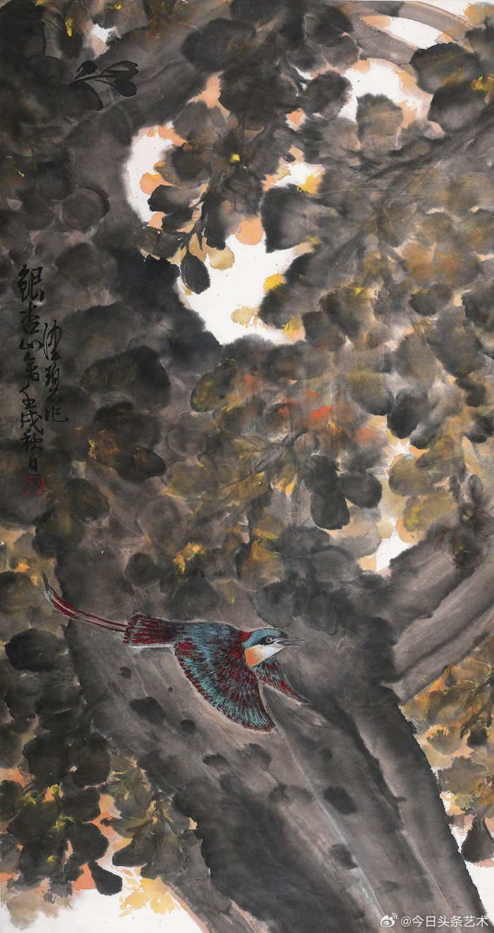 陈佩秋花鸟画