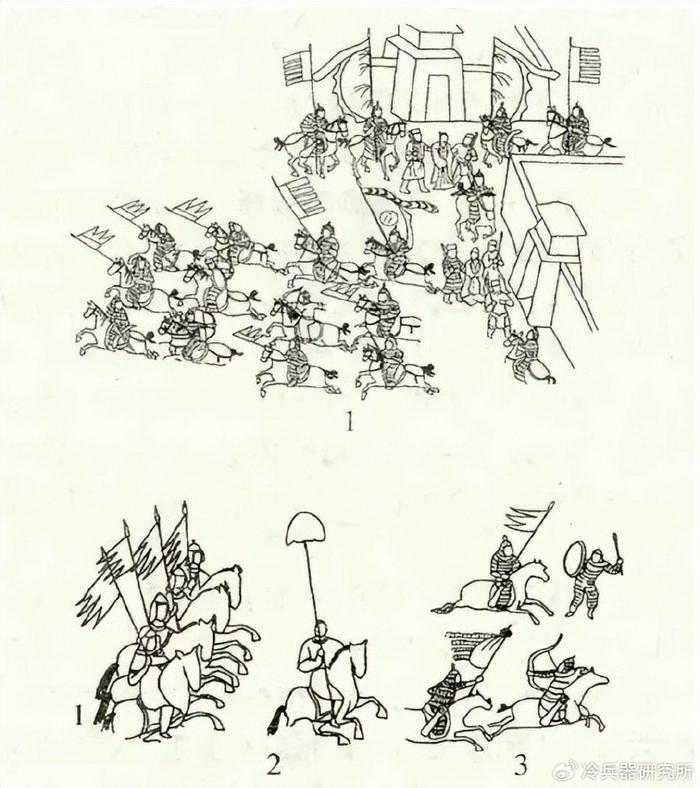 古代战场简笔画图片