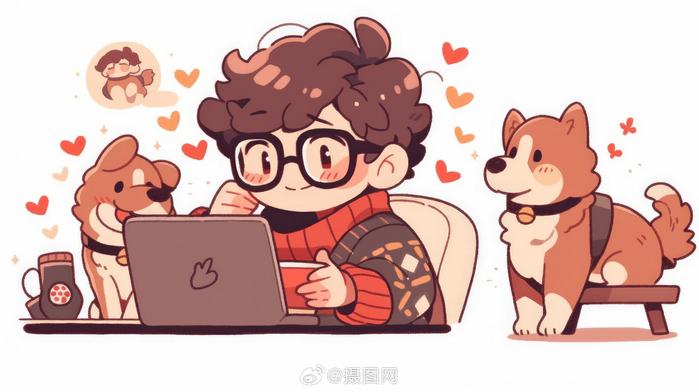 插画 | 卡通可爱多巴胺风格q版人物