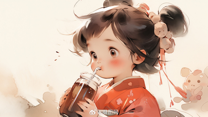 插画 | 卡通可爱多巴胺风格q版人物