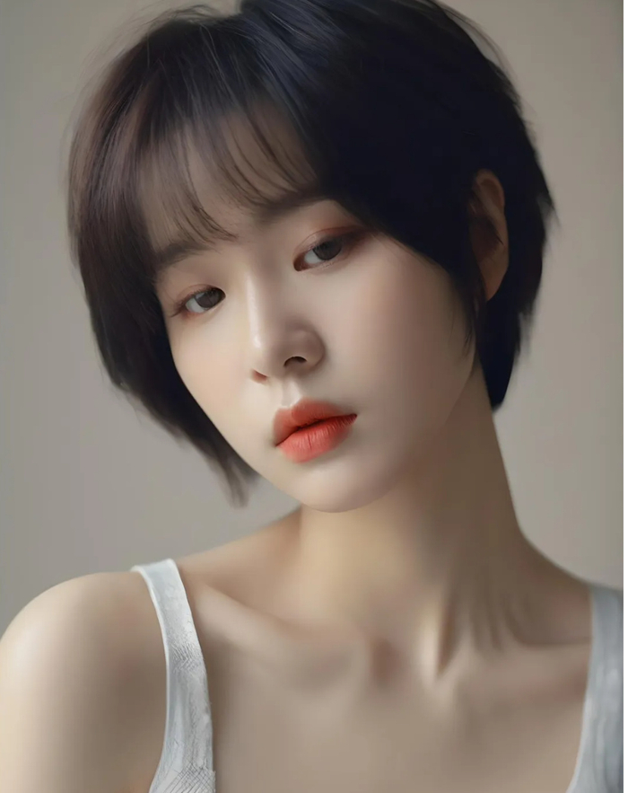 中年女性,剪层次短发,减龄魅力挡不住